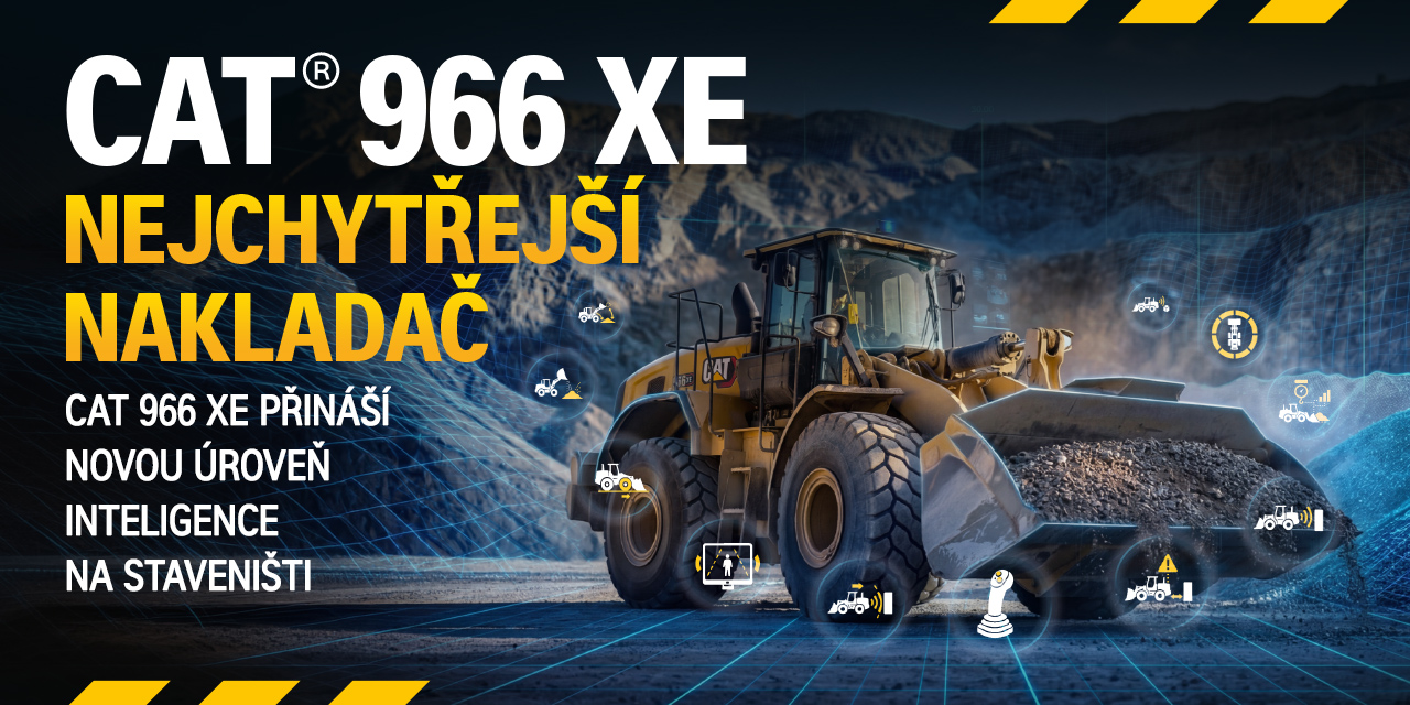 Moderní technologie nakladače Cat 966 XE