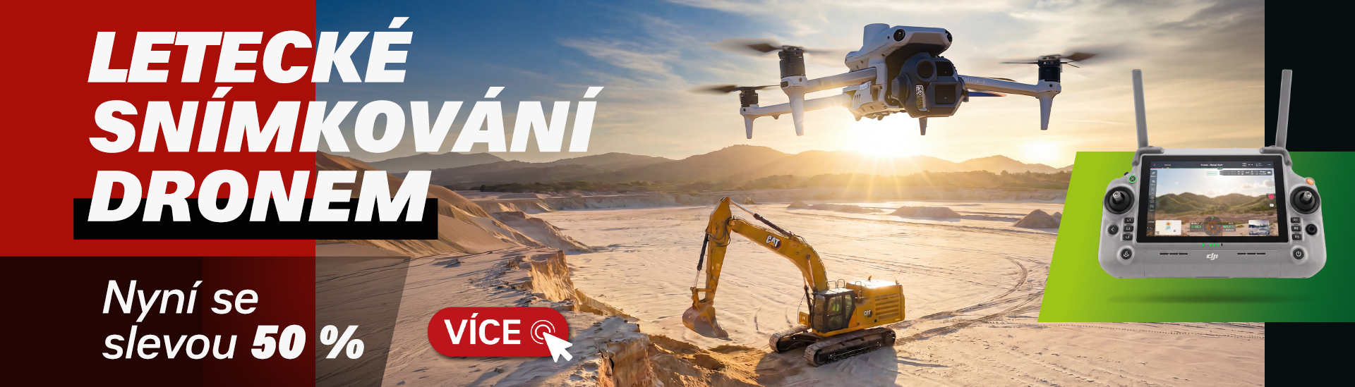 Dron DJI Matrice 4E pro letecké snímkování terénu od Zeppelin CZ